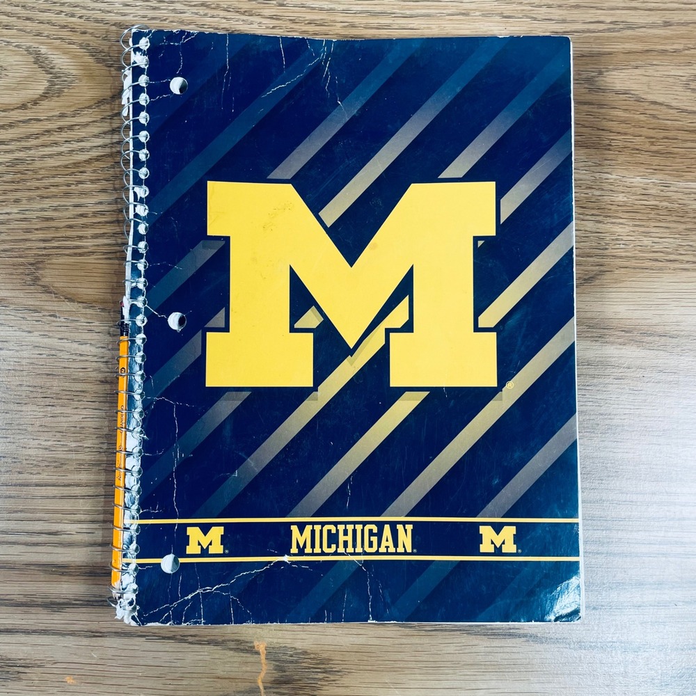 University of Michigan Wolverines‎ Large Spiral Notebook College Ruled